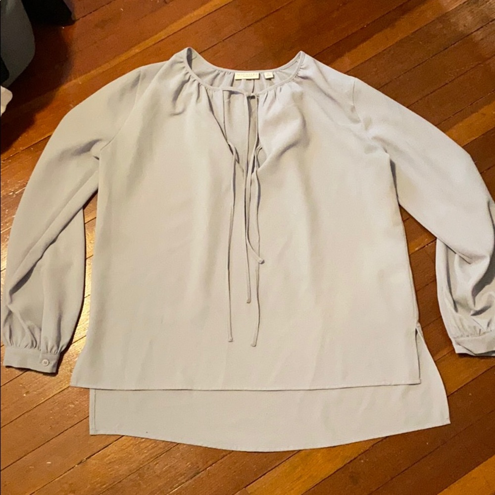 EVA MENDEZ NEW YORK &COMPANY POWDER BLUE BLOUSE